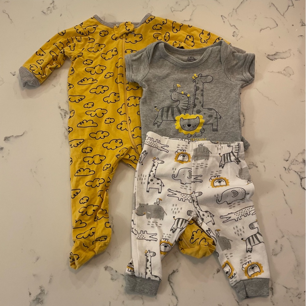 Yellow Themed Baby Clothes Bundle
